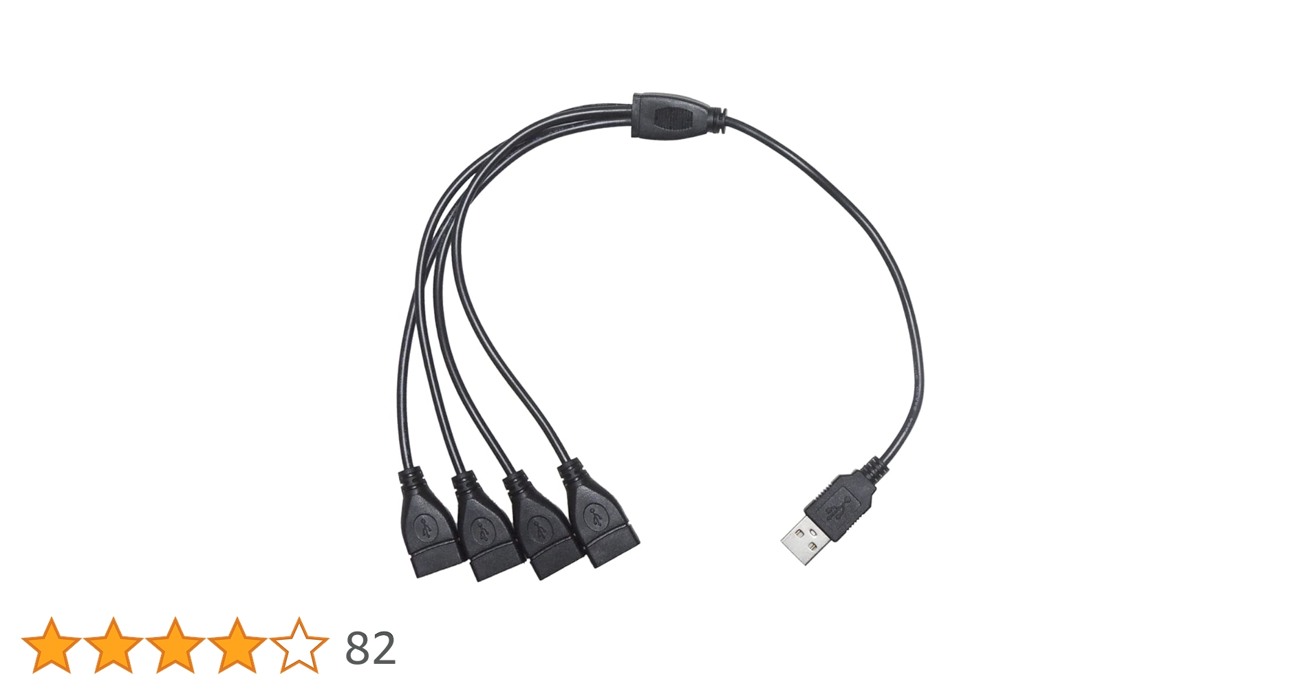 Amazon.co.jp: KAUMO USB電源コード 4分岐 四股 四又 40cm (USBオス